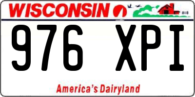 WI license plate 976XPI