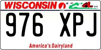 WI license plate 976XPJ
