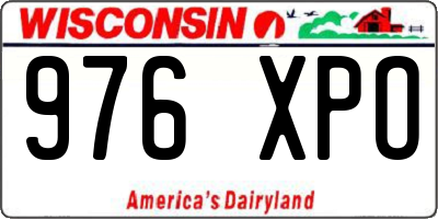 WI license plate 976XPO