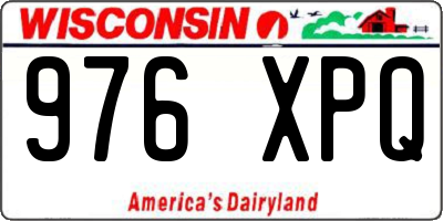 WI license plate 976XPQ