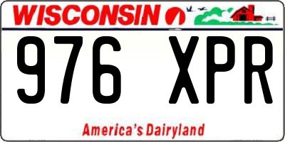 WI license plate 976XPR
