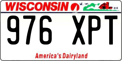 WI license plate 976XPT