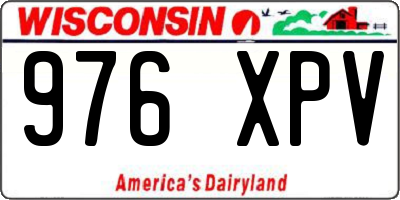 WI license plate 976XPV