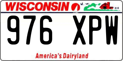 WI license plate 976XPW
