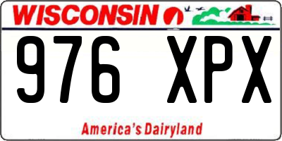 WI license plate 976XPX