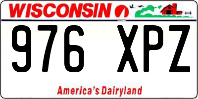 WI license plate 976XPZ