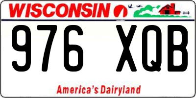 WI license plate 976XQB