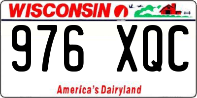 WI license plate 976XQC