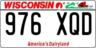 WI license plate 976XQD
