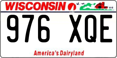 WI license plate 976XQE
