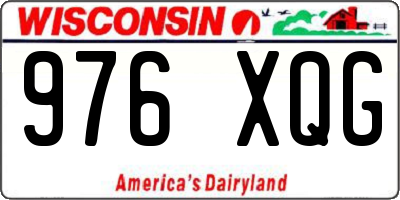 WI license plate 976XQG
