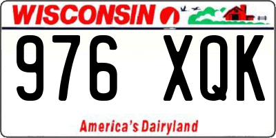 WI license plate 976XQK