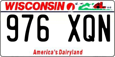 WI license plate 976XQN