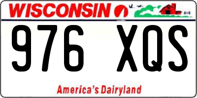 WI license plate 976XQS