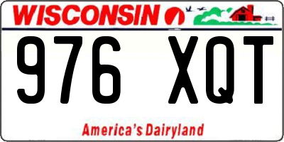 WI license plate 976XQT