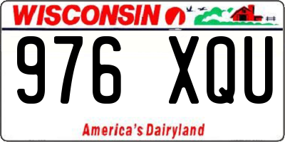 WI license plate 976XQU