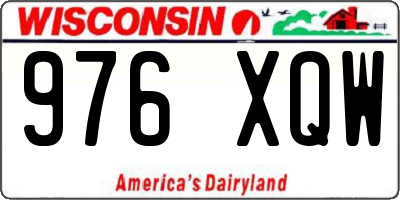 WI license plate 976XQW