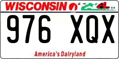 WI license plate 976XQX