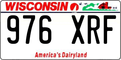 WI license plate 976XRF