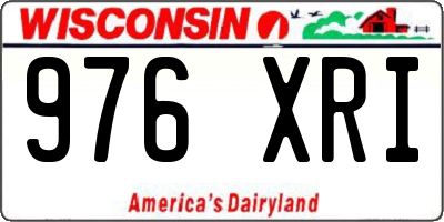 WI license plate 976XRI