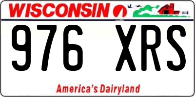 WI license plate 976XRS