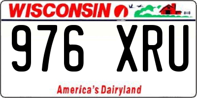 WI license plate 976XRU