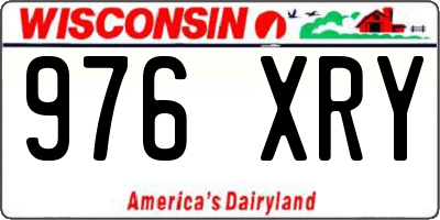 WI license plate 976XRY