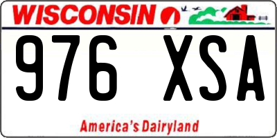 WI license plate 976XSA