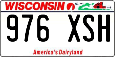 WI license plate 976XSH