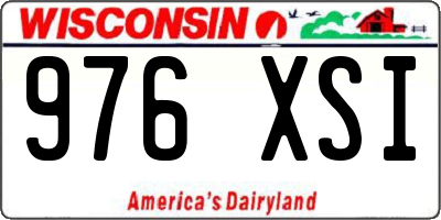 WI license plate 976XSI