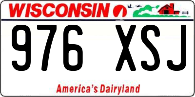 WI license plate 976XSJ