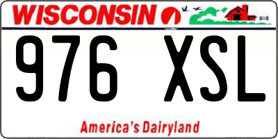 WI license plate 976XSL
