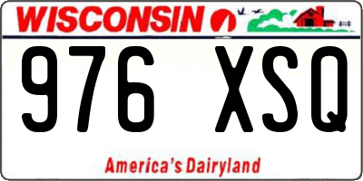WI license plate 976XSQ