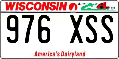 WI license plate 976XSS