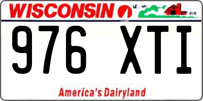 WI license plate 976XTI