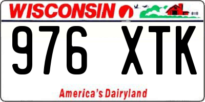 WI license plate 976XTK