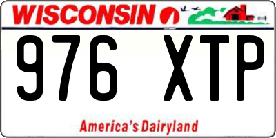 WI license plate 976XTP