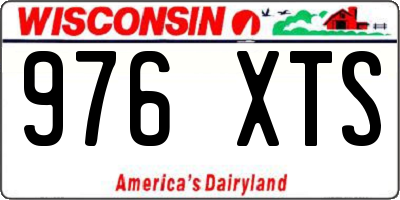 WI license plate 976XTS