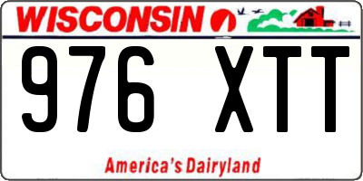 WI license plate 976XTT