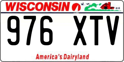 WI license plate 976XTV