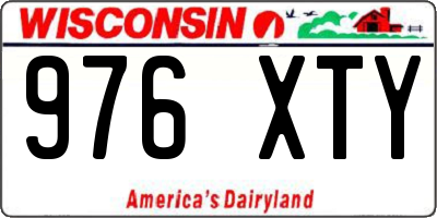 WI license plate 976XTY