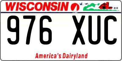 WI license plate 976XUC