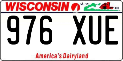 WI license plate 976XUE