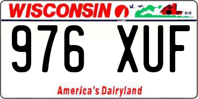 WI license plate 976XUF