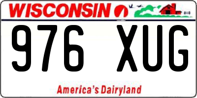 WI license plate 976XUG
