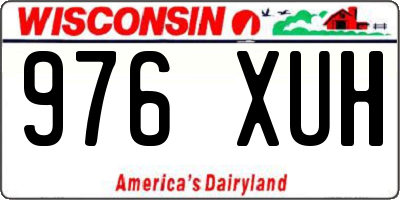 WI license plate 976XUH
