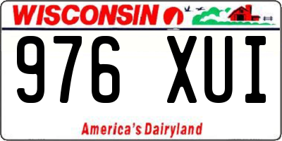 WI license plate 976XUI