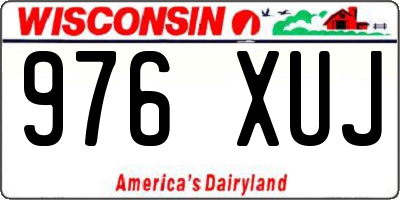 WI license plate 976XUJ