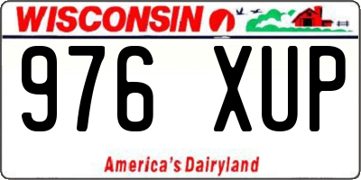WI license plate 976XUP