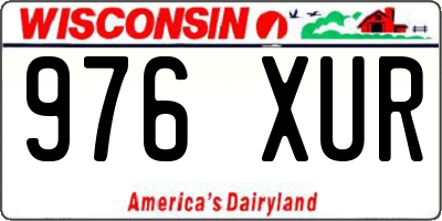 WI license plate 976XUR